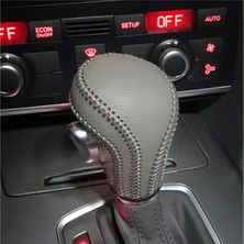 Özgürce Gri Otomatik Vites Topuzu Kılıfı A4 A5 A6 Q5 Için Deri Kaplama