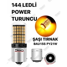Özgürce Çapraz Tırnak PY21W Oto LED Sinyal Ampulü 144 LED Turuncu 2'li Set