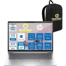 HP Probook 440 G10 İ5-1334U 8 GB Ram Ddr4 512 GB SSD 14'' Fhd IPS W11PRO Dizüstü Bilgisayar & Okatech Çanta