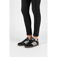 Ayakkabı Fuarı Elit IKZ1726 Kadın Klasik Sneaker Siyah - Beyaz