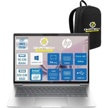 HP Probook 440 G10 İ5-1334U 16 GB Ram Ddr4 512 GB SSD 14'' Fhd IPS W11PRO Dizüstü Bilgisayar & Okatech Çanta B2PH4ESOKATECH04
