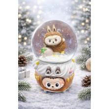 Lumindra Sevimli Tavşancık Kar Küresi Işıklı Müzikli Dekoratif Hediye Pilli