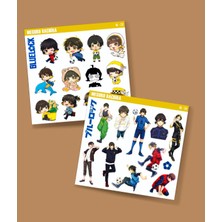 Minithingsart Meguru Bachira-Bluelock-Parlak Kağıt -2li Sticker Set-Telefon Süsleme Blue Lock