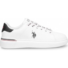 U.s. Polo Assn. 102156821 Erkek Klasik Sneakers Beyaz Bağcıklı ve Ortopedik Taban 42 Numara