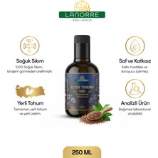 Lanorre %100 Soğuk Sıkım Keten Tohumu Yağı 250ML