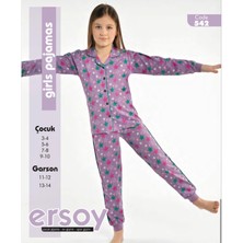 ERSOY 542U Kız Çocuk Uzun Kollu Pijama Takımı