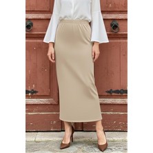 İmaj Butik Taş Bel Lastikli Kalem Etek