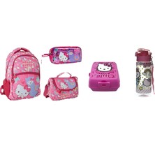 Hello Kitty Okul Çantası Seti (5 Parça)