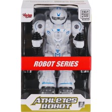 Tp Buğz DF-6026 Işıklı ve Müzikli Hareketli Atletik Sporcu Robot -Vardem Oyuncak