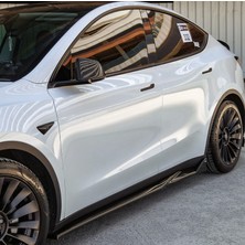 Aftermarket Tesla Model Y 2020-2024 Yan Marşpiyel Seti Parlak Siyah 2 Parça