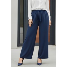 İmaj Butik Lacivert Bol Paça Sandy Pantolon