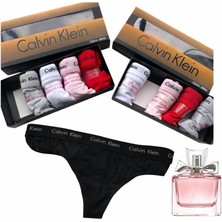 Calvin Klein Premium 5'li Tanga+Parfüm S