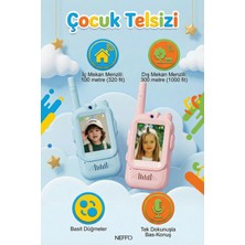 Neffo Video Özellikli Çocuk Telsizi Hd Kamera ve Ses Değiştirici Özellikli Şarjlı 2'li Paket Oyuncak