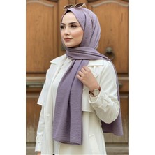 İmaj Butik Lila Pamuklu Caz Şal