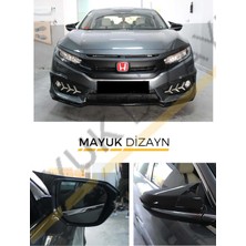 Özgürce Şehirli Tarz Için Honda Civic Fc5 2016-2021 Batman Ayna Kapağı