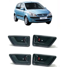 Özgürce Hyundai Getz Iç Kapı Açma Kolu Takımı, Sağ ve Sol, Ön ve Arka Set