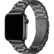 Fibaks Apple Watch 11/10 46MM 9/8/7/6/5/4/3/SE/ULTRA/HK/PRO/MAX 49MM 45MM 44MM Kordon Paslanmaz Çelik Stainless Steel Baklalı Ayarlanabilir Akıllı Saat Kordonu