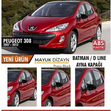 Özgürce Batman Yarasa Ayna Kapağı Peugeot 308 2007-2013 + Montaj Bandı
