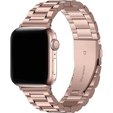Fibaks Apple Watch 11/10 46MM 9/8/7/6/5/4/3/SE/ULTRA/HK/PRO/MAX 49MM 45MM 44MM Kordon Paslanmaz Çelik Stainless Steel Baklalı Ayarlanabilir Akıllı Saat Kordonu