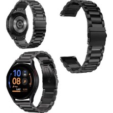 Fibaks Samsung Galaxy Watch 6 44MM Kordon Krd-04 Paslanmaz Çelik Baklalı Ayarlanabilir Kordon Krd-04