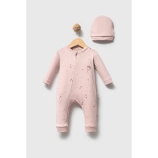 Bubbles %100 Organik Pamuk Balloon Baskı Fermuarlı Unisex Bebek Tulum