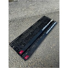 Özgürce Kişiye Özel Parlak 3D Pleksi Bayraklı Plakalık Çift Seti