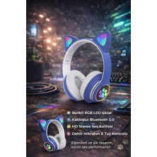 Almanara Project 🎧 Stn-28 Rgb Kedi Kulak Bluetooth Kulaklık 🐱✨