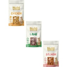 Nutri Feline Mix Kedi Ödül Maması 3X50G (Tavuklu, Kuzulu, Somonlu)