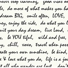 Roommates Dream Big Yazılı Kendinden Yapışkanlı Duvar Kağıdı Siyah