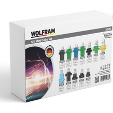 Wolfram 120 Adet Duylu Gösterge Ampulü Seti 12V 1,2W
