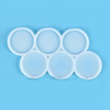 Tahtakale Toptancı Silikon Yuvarlak Model Bombeli ve Düz Şeker Lolipop Kalıbı 6 Lı