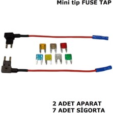 Özgürce Mini Sigorta Ekleme Kablo Fuse Tap 7x, Güvenli Bağlantı Hediye