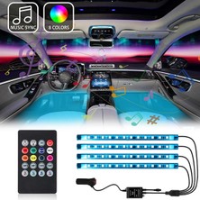 Özgürce Araç Içi Ayak Altı Rgb LED Aydınlatma, Ses Duyarlı, Şık ve Kullanışlı Ortam Aydınlatması