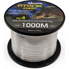 Okuma Atomic Carp Nylon Clear Color 1000M Misina