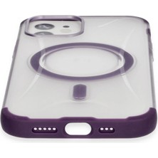 Nuveden Ieg™  Iphone 12 Hilton Magsafe Kapak - Derin Mor NVDN-CEPAKS34
