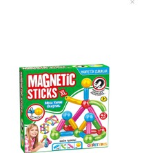 Oruç Oyuncak Manyetik Çubuklar Eğitici Yap Boz Oyun Seti 42 Parça Mıknatıslı Eğlenceli Çubuklar