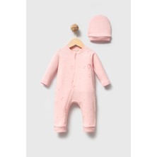 Bubbles %100 Organik Pamuk Balloon Baskı Fermuarlı Unisex Bebek Tulum