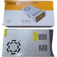 İnoled Inoled Şerit LED Trafosu 41 Amper 12-220 Volt 500 Watt 42 Metreye Kadar Çalıştırır