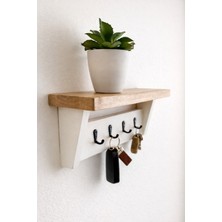 Efem Dekor Alı Ahşap Anahtarlık Hol Antre Askılık Duvar Portmanto Askılığı Elbise