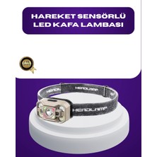 Tp Buğz Wave Sensörlü LED Kafa Lambası Şarjlı Ayarlanabilir Işık