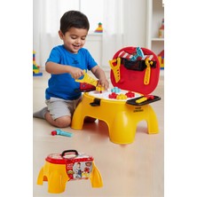 Oruç Oyuncak Eğitici Meslek Oyunu Alet Çantası 18 Parça Masalı Oyuncak Tamir Seti - Taşıma Çantalı Oturaklı