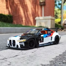 Oruç Oyuncak Bmw M4 Gt3 Diecast Model 1:24 Araba Açılan Kapılar Bmw M4 Yarış Arabası Modifiyeli Diecast Araba