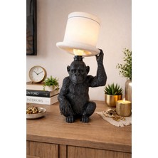 3D Boyuthane Şapkalı Monkey Masa Lambası