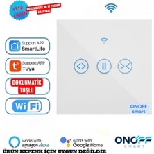 Onoffsmart Tuya Wifi Akıllı Panjur Anahtarı Dokunmatik Özellikli (KEPENKLER İÇİN UYGUN DEĞİLDİR)