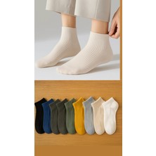 8 Çift Unısex Çizgili Renkli Derbi Spor Çorap