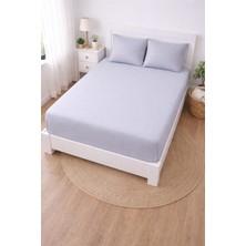 Madame Home Ranforce Çift Kişilik Lastikli Çarşaf Takımı %100 Pamuk 160X200 & 180X200 +30 cm Köşe Derinliği 2 Yastık Kılıfı