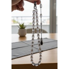 Filiya Ateş Kehribar Arpa Kesim Tesbih Püsküllü