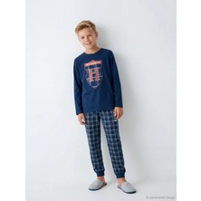 LC Waikiki Lcw Kids Lacivert Harry Potter Baskılı Erkek Çocuk Pijama Takım