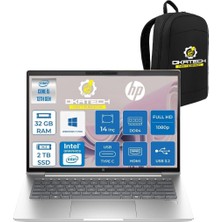 HP Probook 440 G10 İ5-1334U 32 GB Ram Ddr4 2 Tb SSD 14'' Fhd IPS W11PRO Dizüstü Bilgisayar & Okatech Çanta B2PH4ESOKATECH12