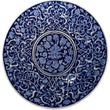 Saray Bahçesi - Kobalt Mavi Iznik Tabak